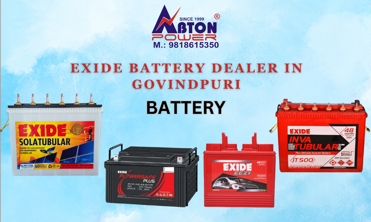 Best Battery Dealer In Govindpuri